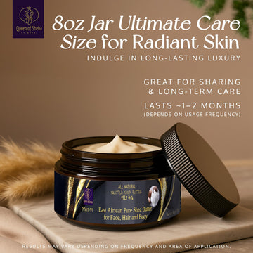 Origen Nilótica africano de Queen of Shea para rostro y cuerpo