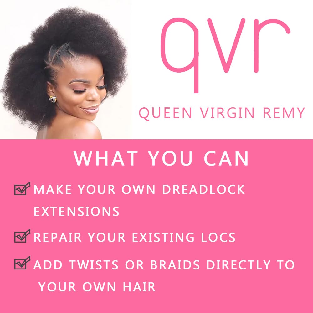 QVR Queen Virgin Remy instalación de locs rápida gracias a la cantidad por paquete