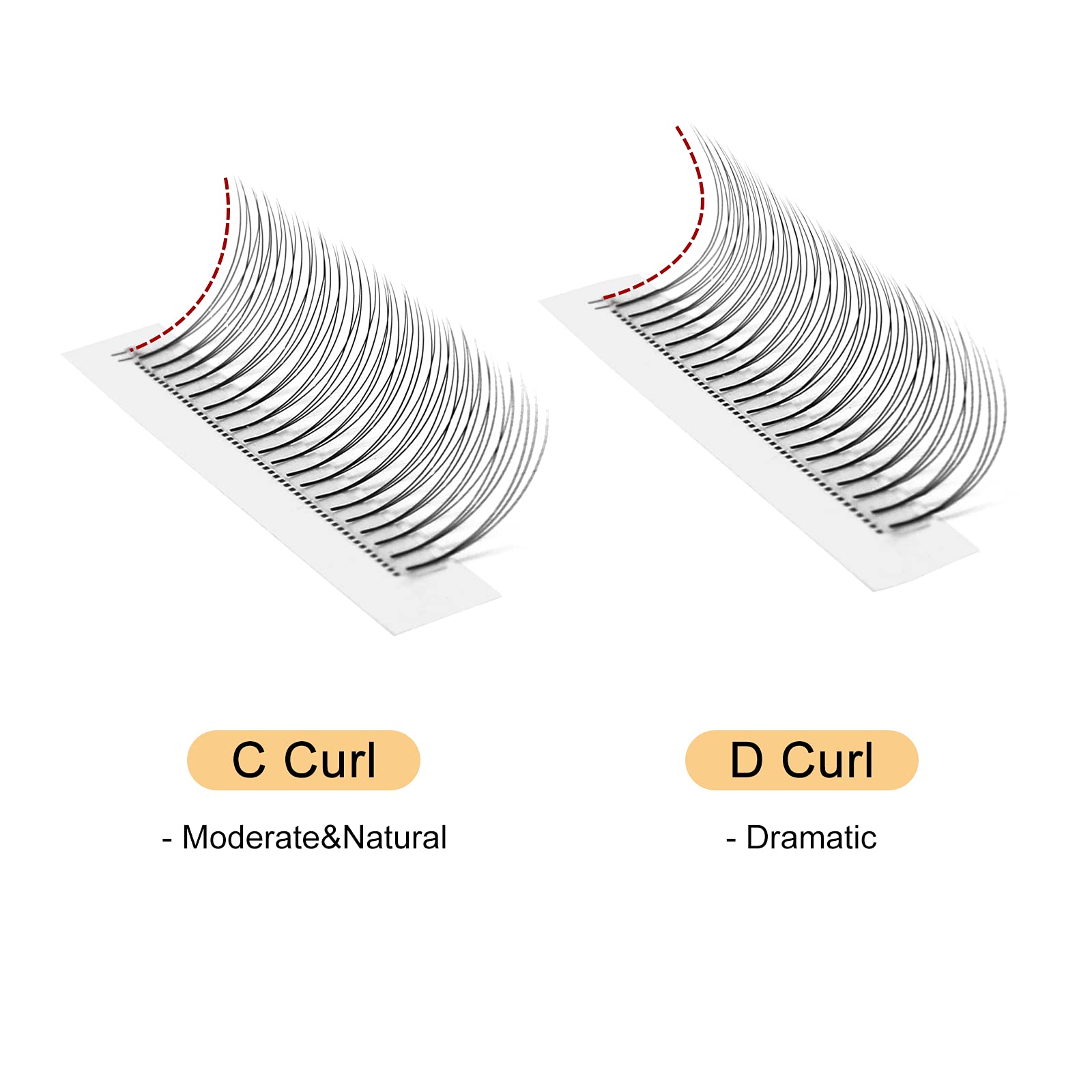 QUEWEL ramas prefabricadas de volumen 3D 0,10mm 8-15mm para aplicación rápida.