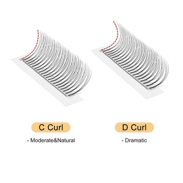 QUEWEL ramas prefabricadas de volumen 3D 0,10mm 8-15mm para aplicación rápida.