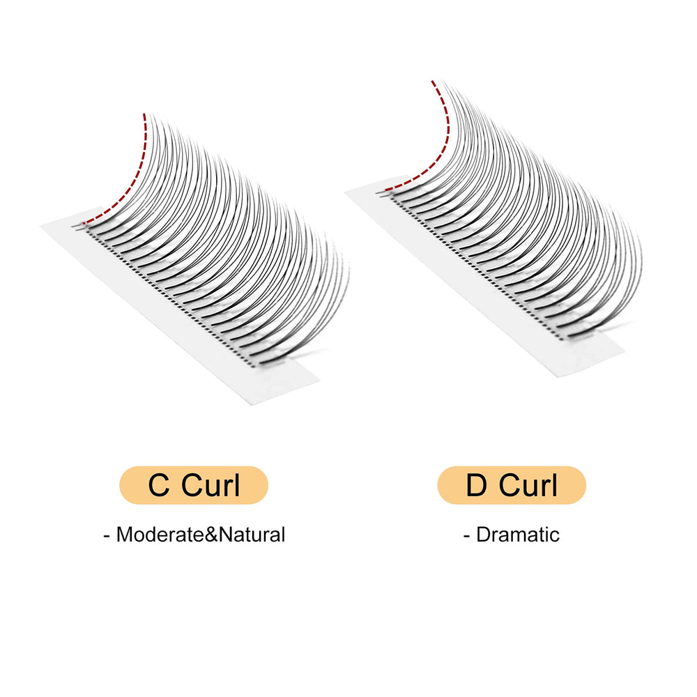 QUEWEL ramas prefabricadas de volumen 3D 0,10mm 8-15mm para aplicación rápida.