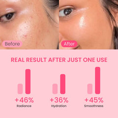 Absorción rápida de QUIA Beauty, piel fresca y sin sensación grasa.