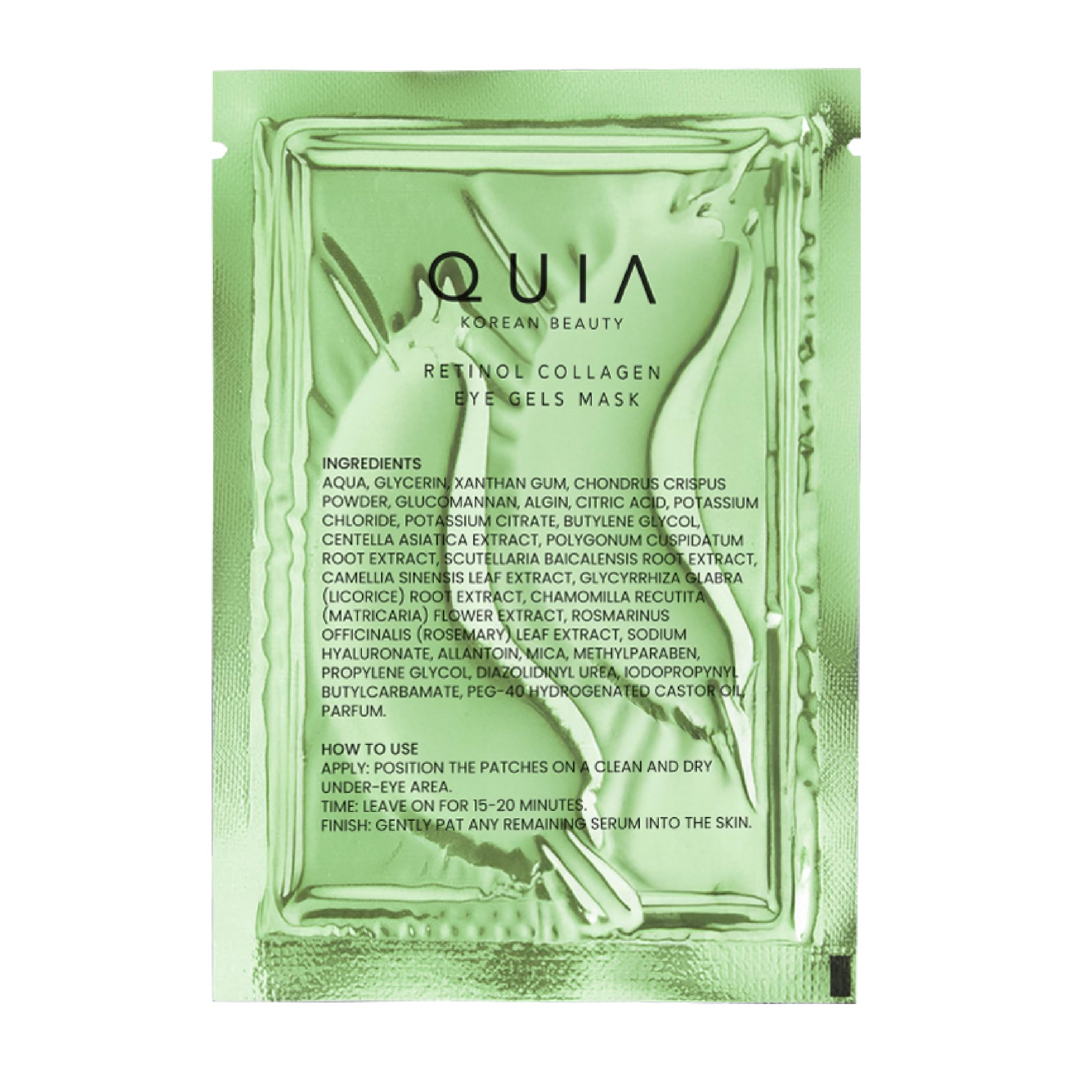 After use, eyes look brighter and feel refreshed with ongoing hydration from QUIA patches.