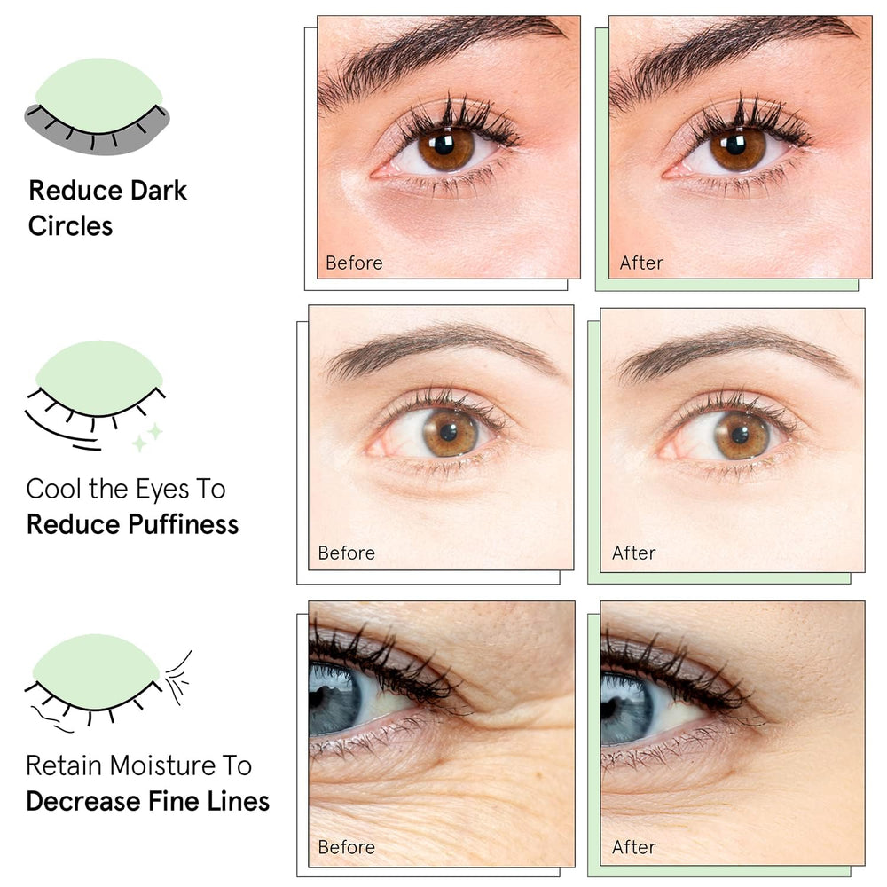 Close-up shows collagen and hyaluronic acid boosting hydration around the eyes with QUIA.