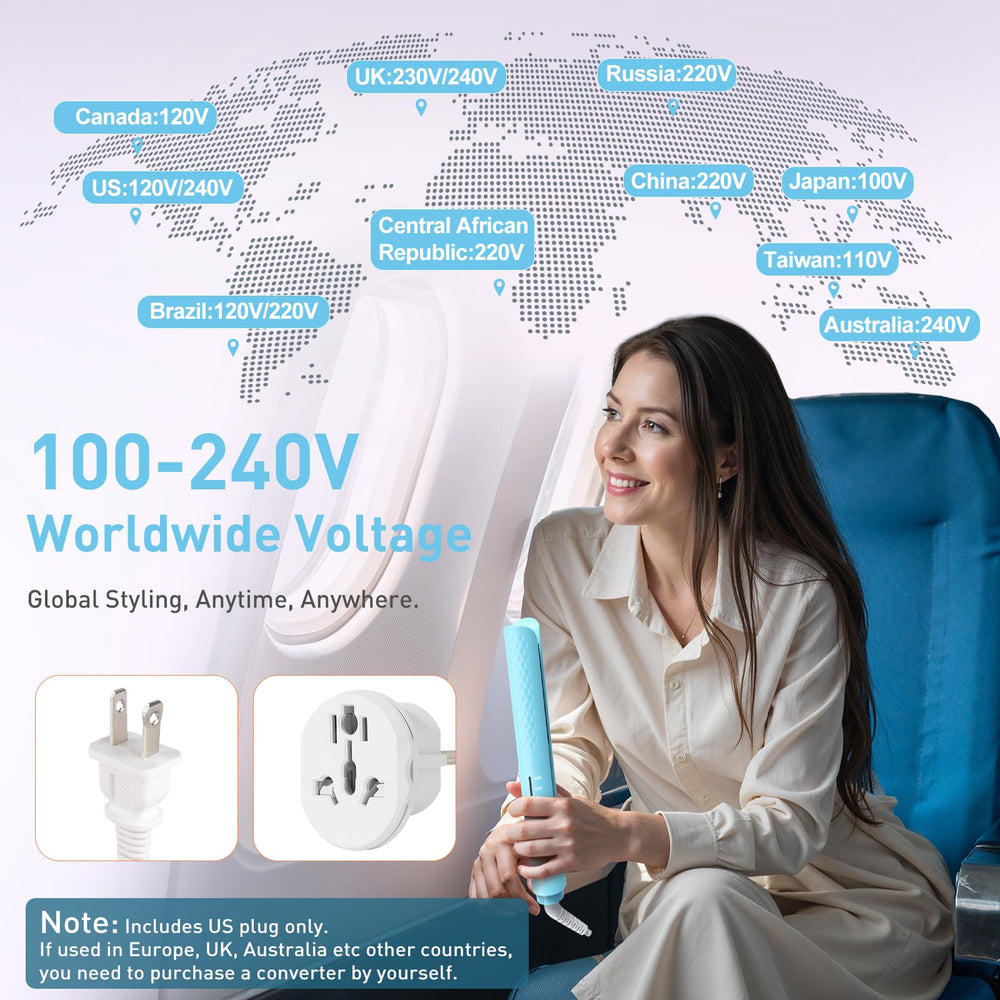 Quico Ajustes 320–450°F ofrecen versatilidad de peinado.