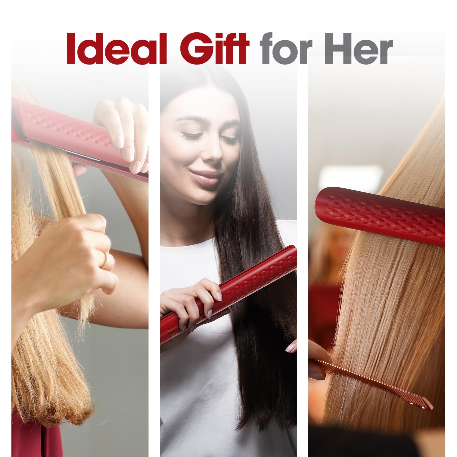 QUICO Alisador de Cabello regalo con guante y clips incluidos