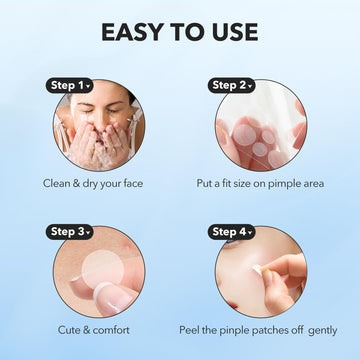 Parches QUSTERE para piel sensible, cobertura sin irritación y protección.