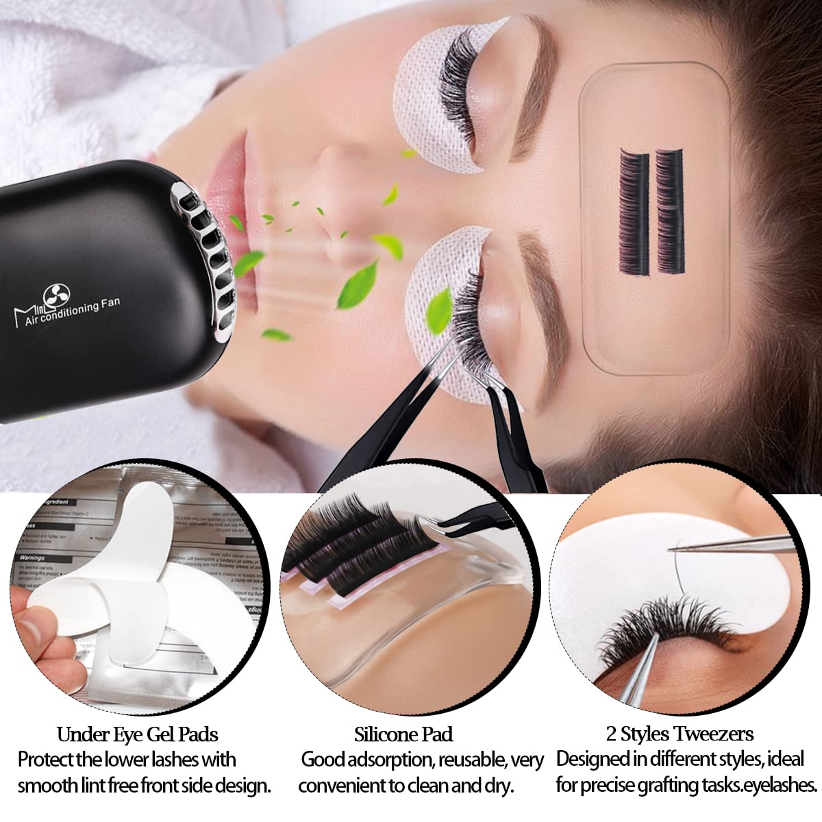 QUKLOGEN herramientas-brochas lash para aplicación precisa.