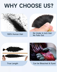 Qulueo cuidado del cabello evita agua caliente para conservar la forma.