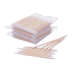 Qundaoily bastoncillos doble cara de madera para cejas, limpieza precisa