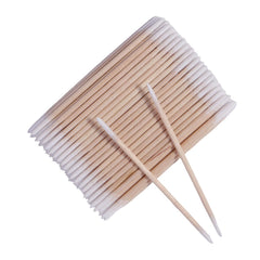 Qundaoily bastoncillos doble cara de madera para pestañas, retoques suaves