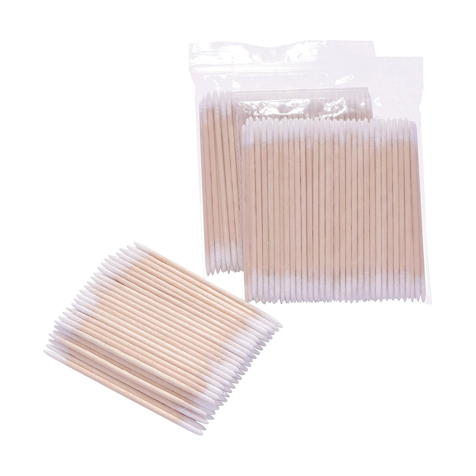Qundaoily bastoncillos de madera para ojos y maquillaje delicado