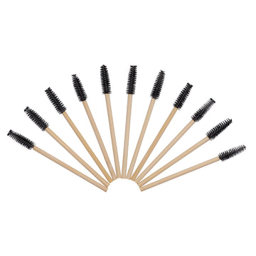 Qundaoily brocha cejas mango bambu desechable para definición diaria