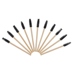 Qundaoily brocha cejas mango bambu desechable para definición diaria
