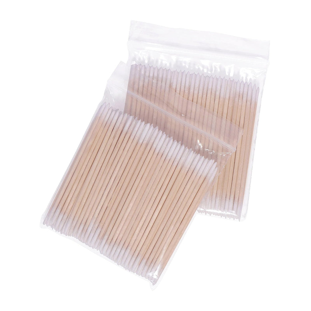 Qundaoily uso diario de bastoncillos de madera con algodón compacto