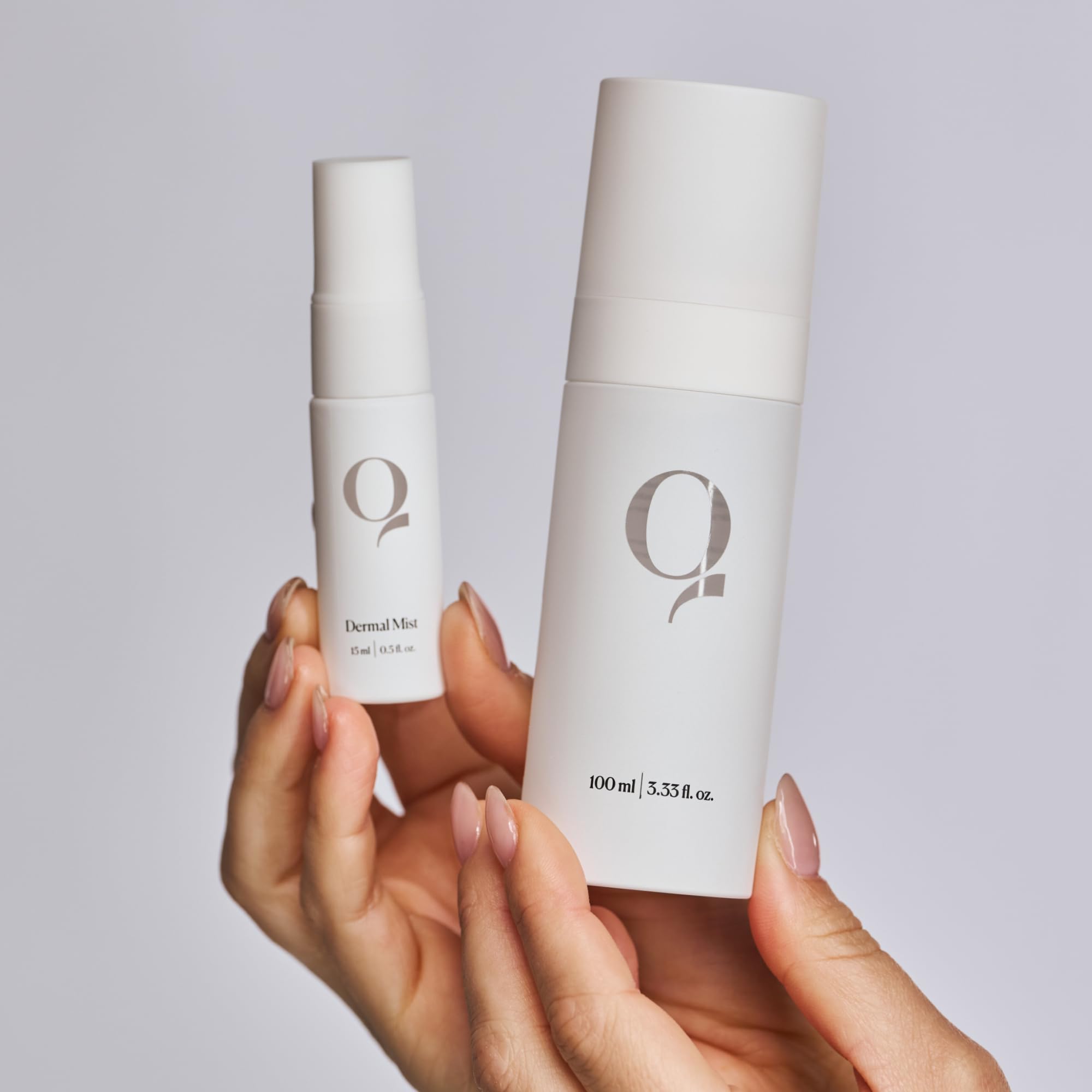 Qure Dermal Mist travel duo packaging for easy carry