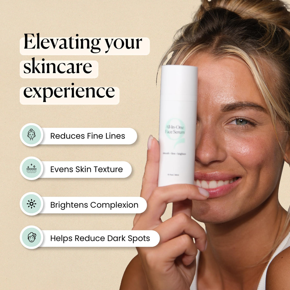 Qure Serum bakuchiol y péptidos para una piel más firme.