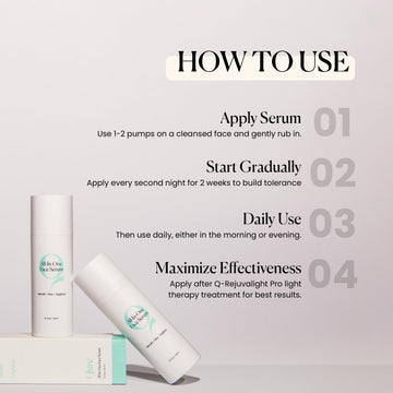 Qure Serum vitamina C para luminosidad suave y rutina diaria.