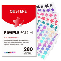 Parche hidrocoloide QUSTERE con estrella de 10 mm absorbe secreciones y oculta imperfecciones