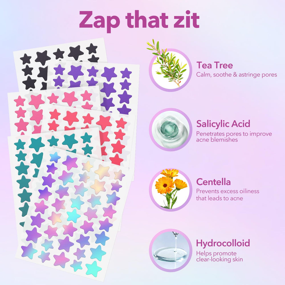 Parche hidrocoloide QUSTERE estrella de 14 mm cubre zonas grandes con resultado uniforme