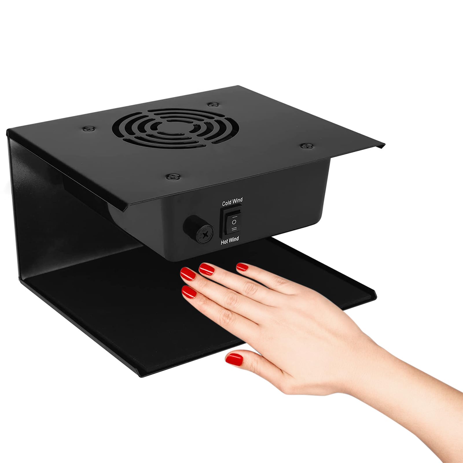 QUTUNI secador de uñas con acabado negro y construcción robusta.