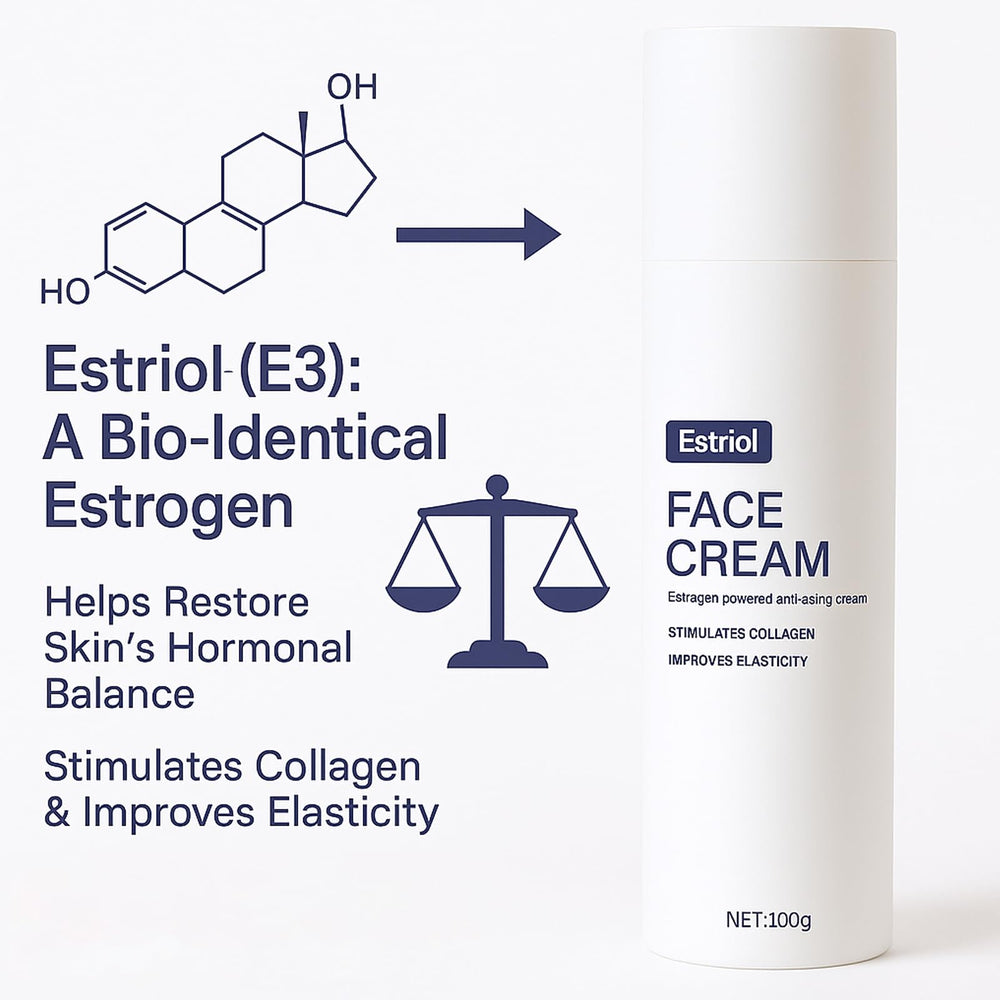 QUZOYU M4 Estriol crema, textura suave para uso diario.