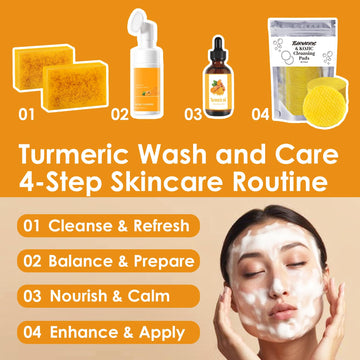 qvkzl aceite de curcuma para hidratación ligera y nutrición facial