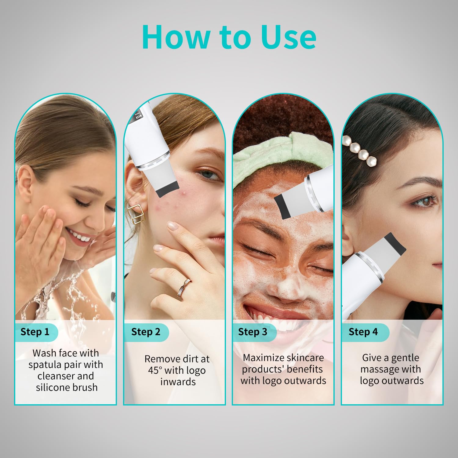 QYCSL espátula facial en modo masaje cálido para piel suave