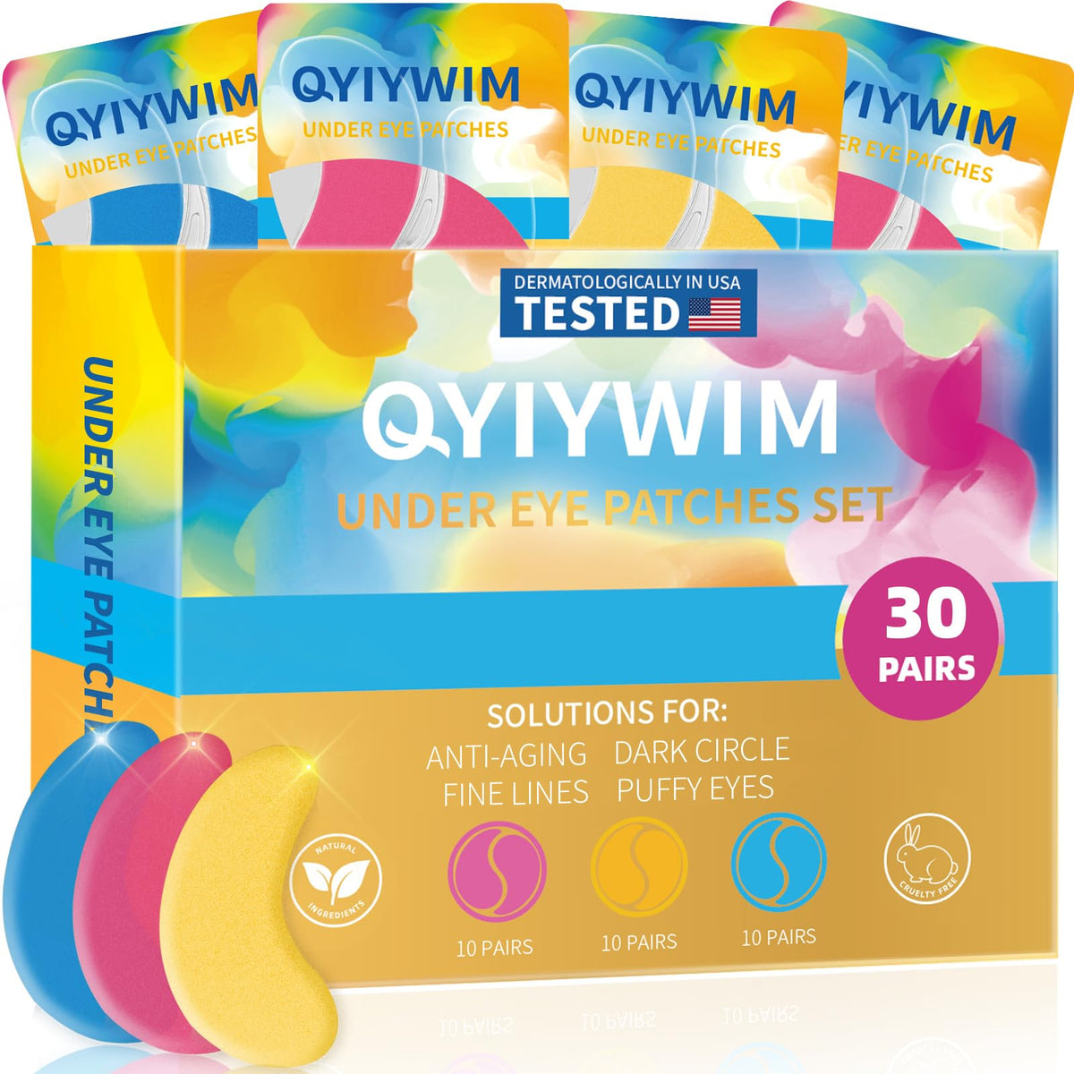 Parche ojos dorado 24K de Qyiywim: sensación de lujo y mirada más fresca.