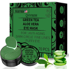 Parches Qyiywim para ojos con té verde, revitalizan y reducen la hinchazón.