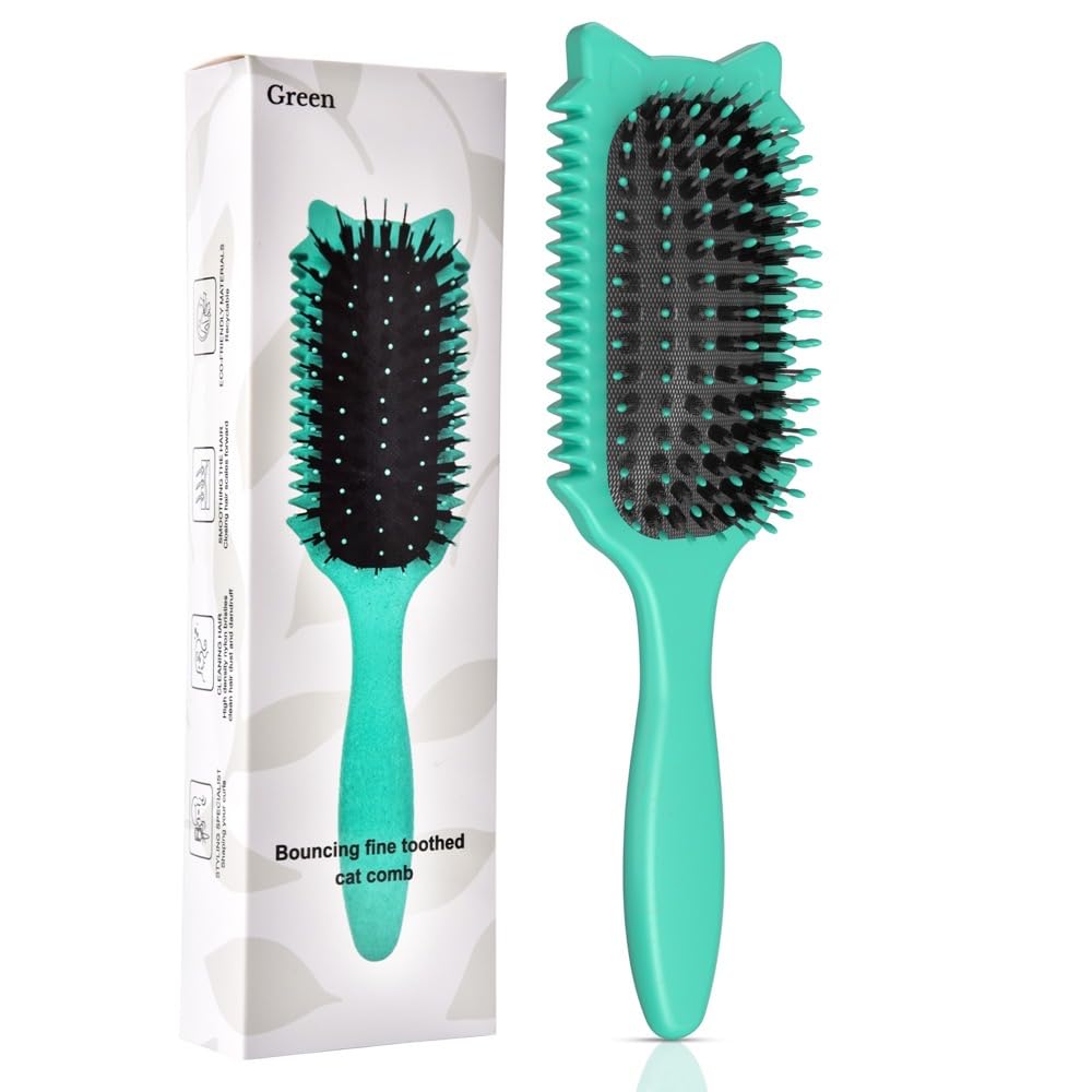 Cepillo QYuekar para definición de rizos mejora la forma y elasticidad.