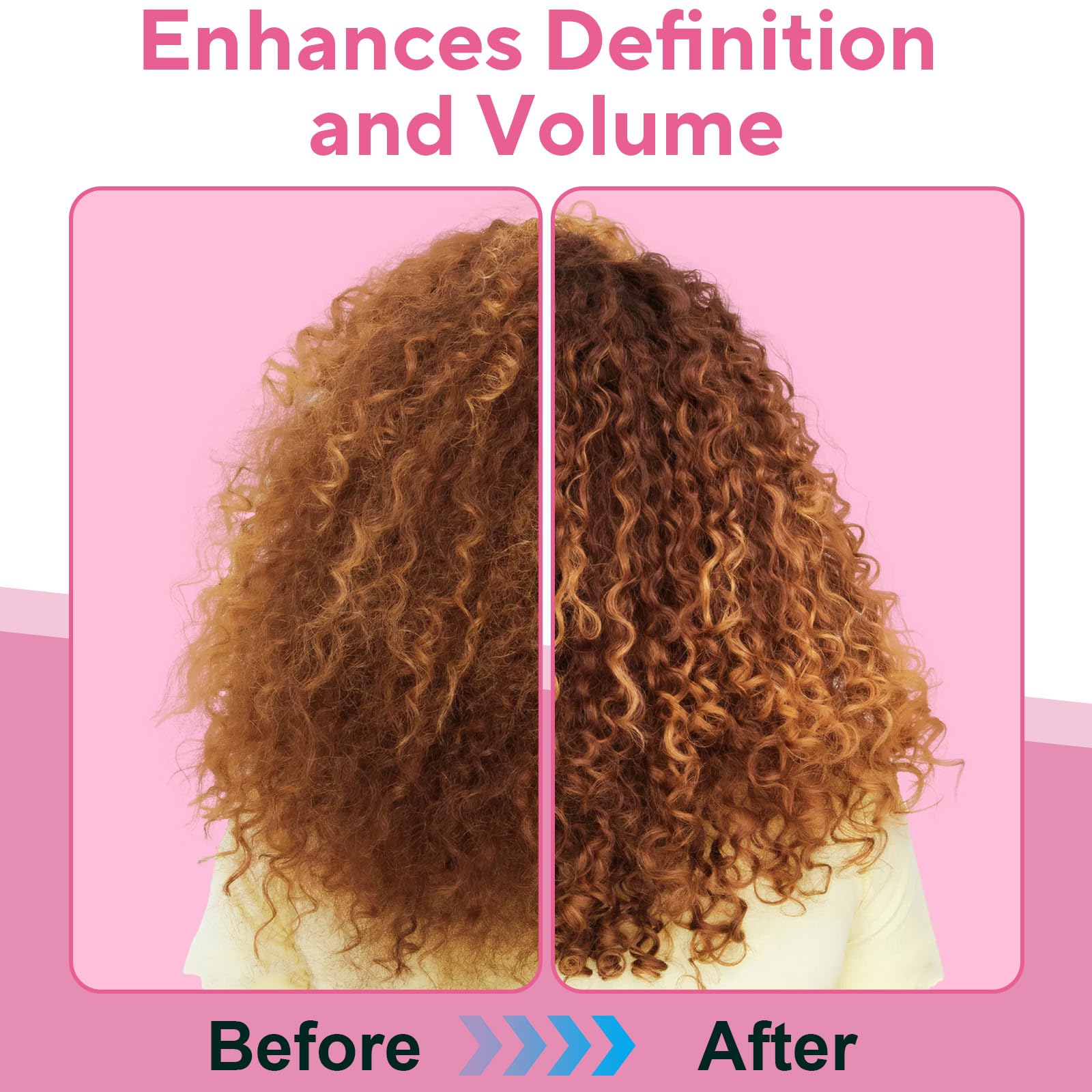 Definición y volumen de rizos con QYuekar para aspecto natural