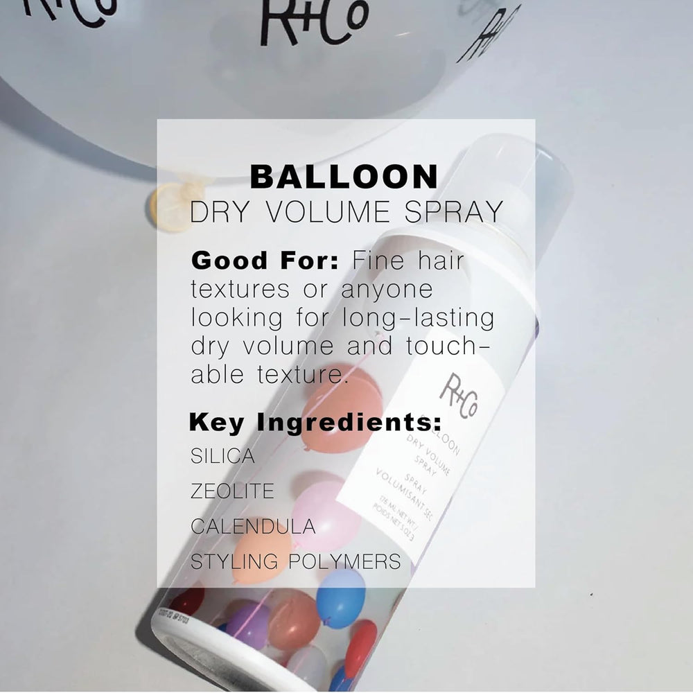 R+Co Balloon uso-diario-sutil ofrece volumen ligero sin esfuerzo.