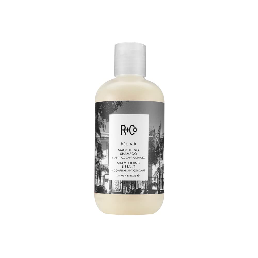 R+Co Bel Air, botella satinada que sugiere suavidad y protección.