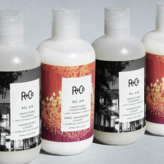 R+Co BEL AIR: reflets brillants sur les cheveux et soin quotidien.