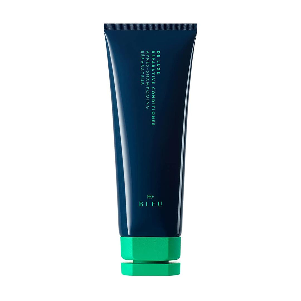 R+Co BLEU De Luxe Condicionador, botella, aporta hidratación profunda para el cabello.