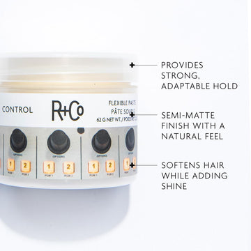R+Co Control Paste detalle de textura para definición.