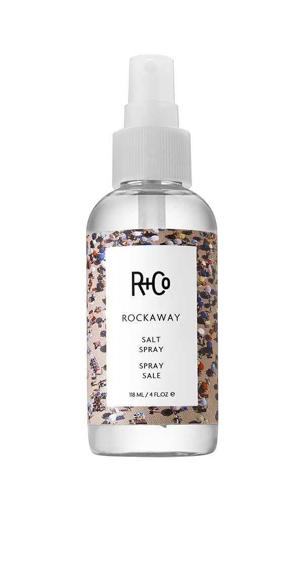 R+Co Rockaway Salt Spray: botella para textura de playa y volumen.