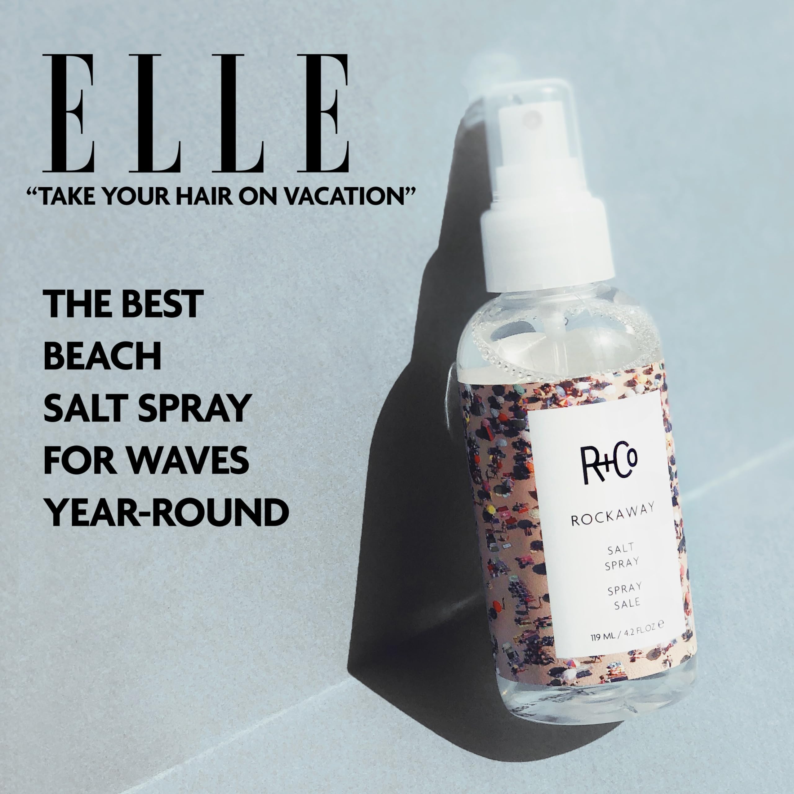 R+Co Rockaway Salt Spray con protección UV para uso al aire libre.
