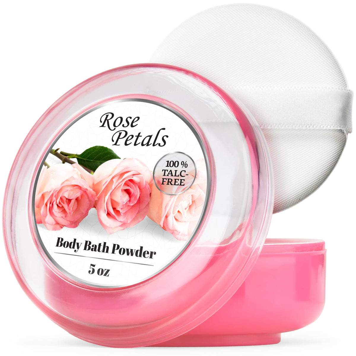 R-NEU polvo cuerpo con fragancia a rosas para una sensación suave y fresca tras el baño