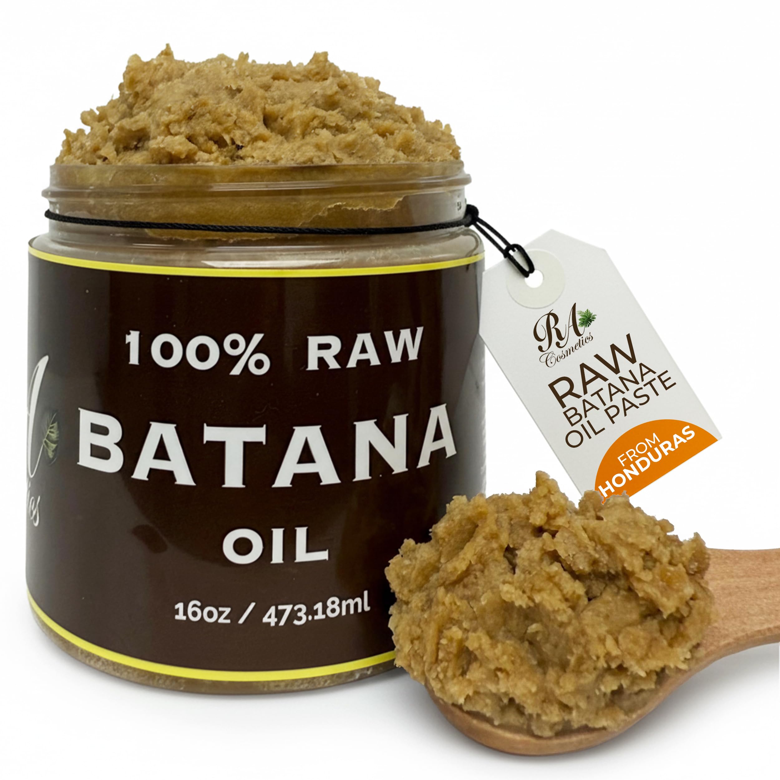 RA COSMETICS Aceite de Batana, botella de 16 onzas para cuidado capilar