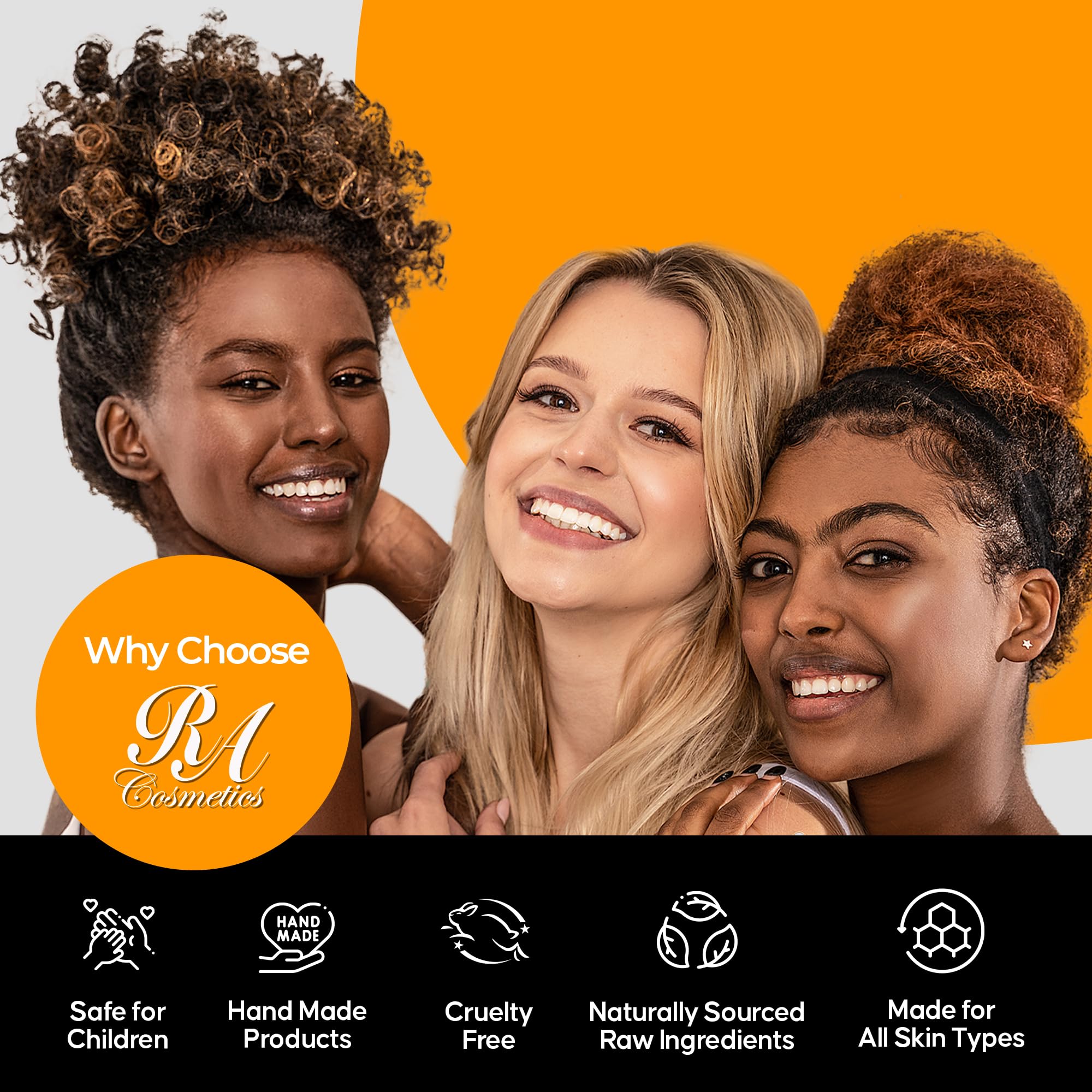 Multi-use RA Cosmetics shea butter for skin and hair care