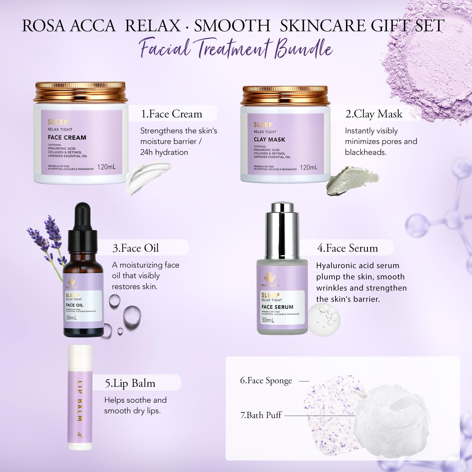 RA ROSA ACCA serum facial hidratante para piel suave y fresca.