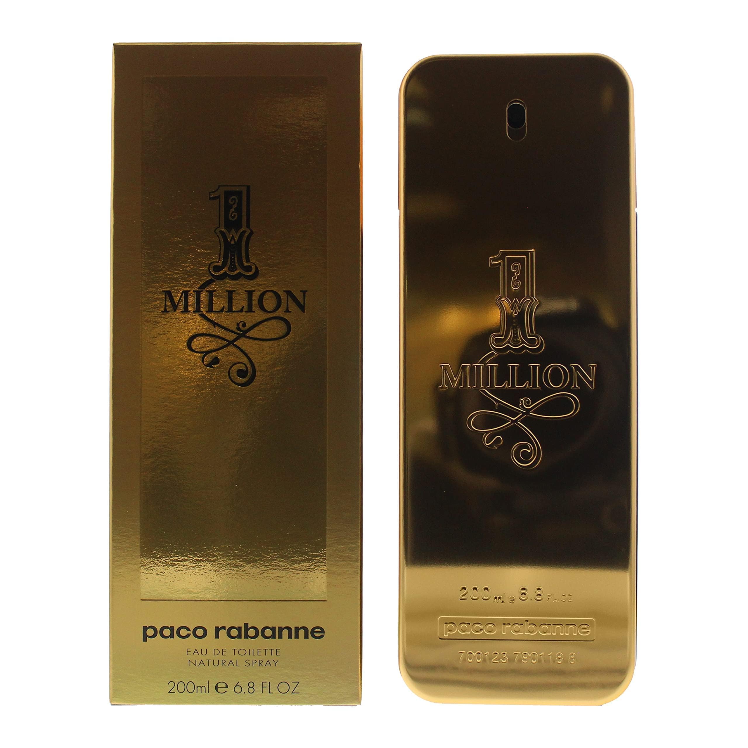 Rabanne 1 Million, botella de lujo con textura y brillo.