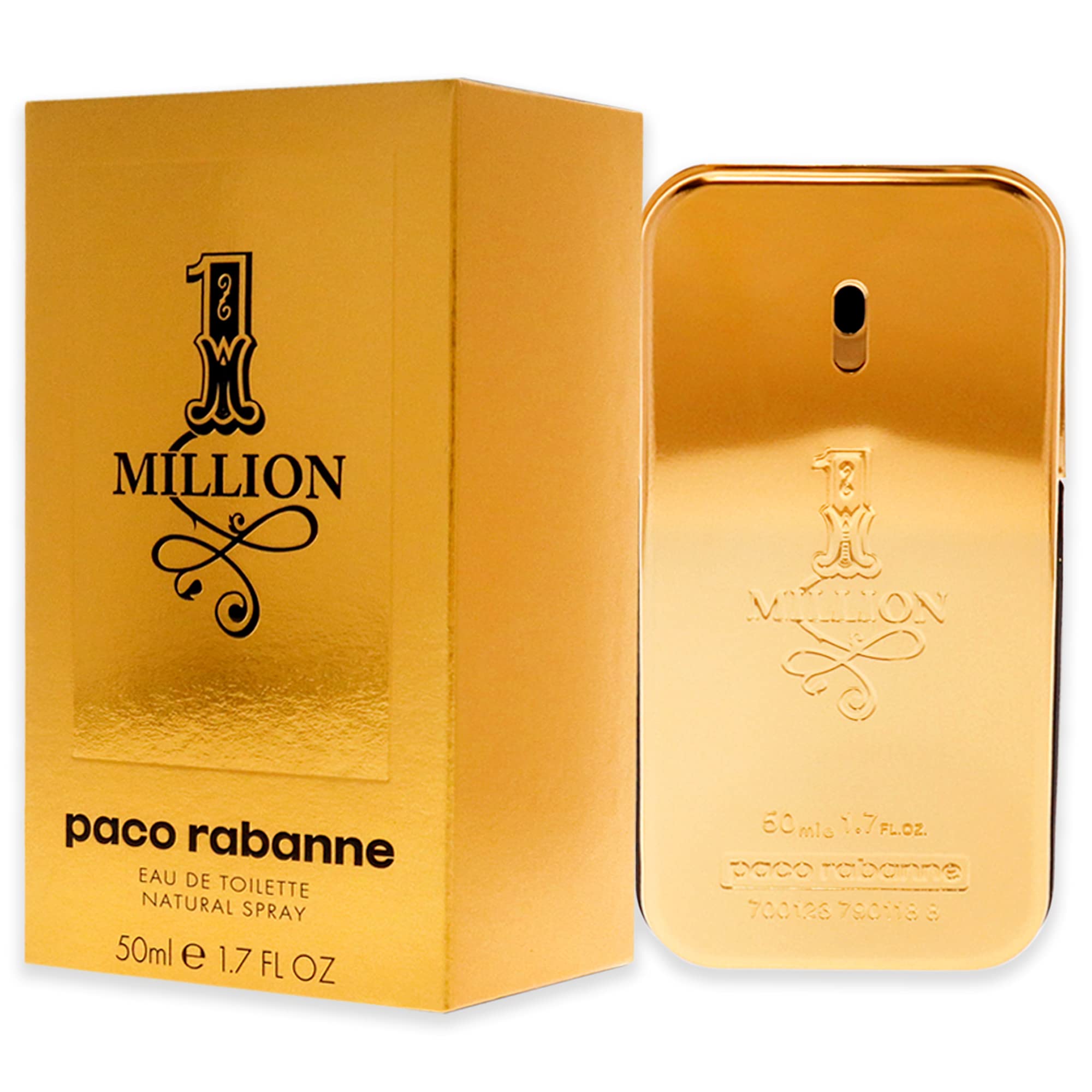 Rabanne 1 Million, etiqueta de lujo, visual atractivo para estantería