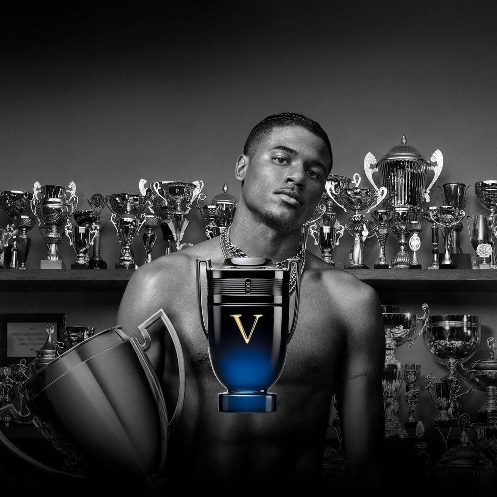 Rabanne Invictus Victory Elixir, aplicación diaria, botella portátil para retoques