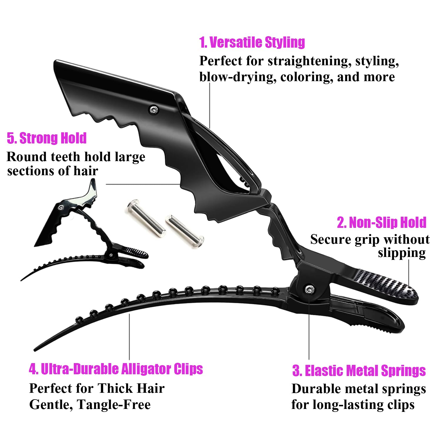 Rabetly pinza cocodrilo, doble bisagra, diseño ergonómico para secciones precisas.