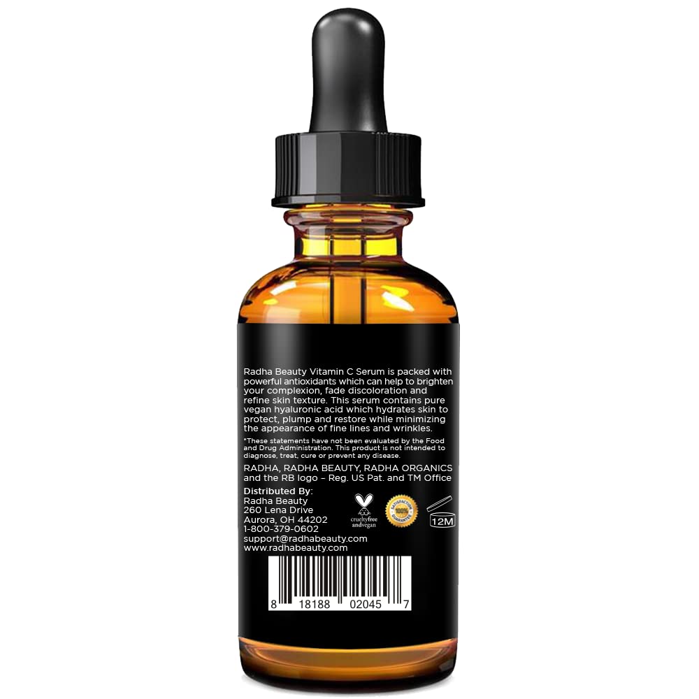 Radha Beauty Suero MSM: apoya firmeza y elasticidad de la piel.
