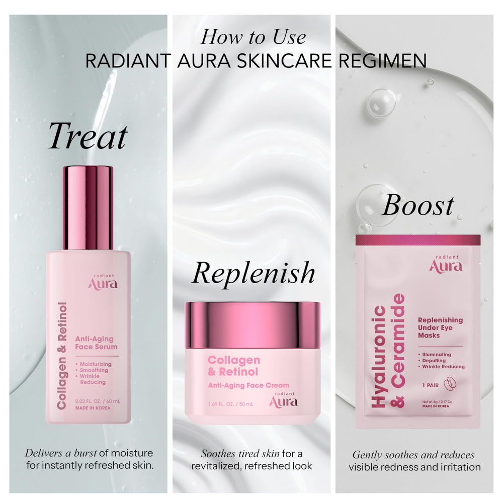 Radiant Aura crema facial compatible con maquillaje diario.