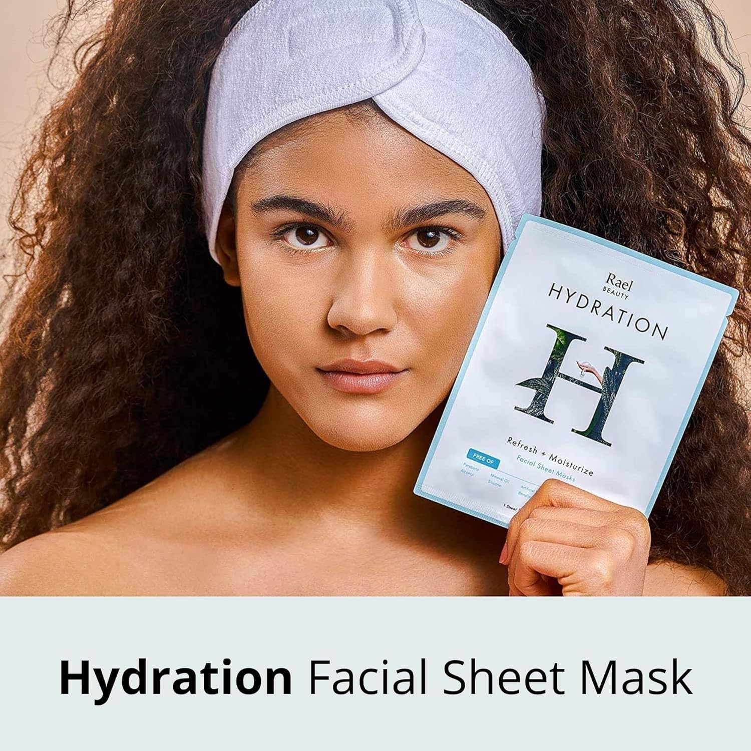 Rael aplicacion mascarilla facial, uso rapido para cuidar la piel.